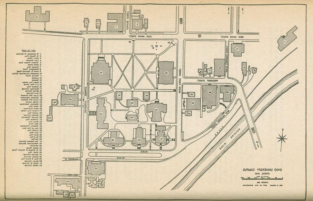 1938年校园地图
