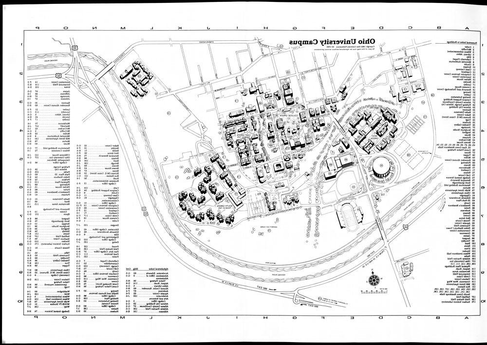 上图:1992年校园地图